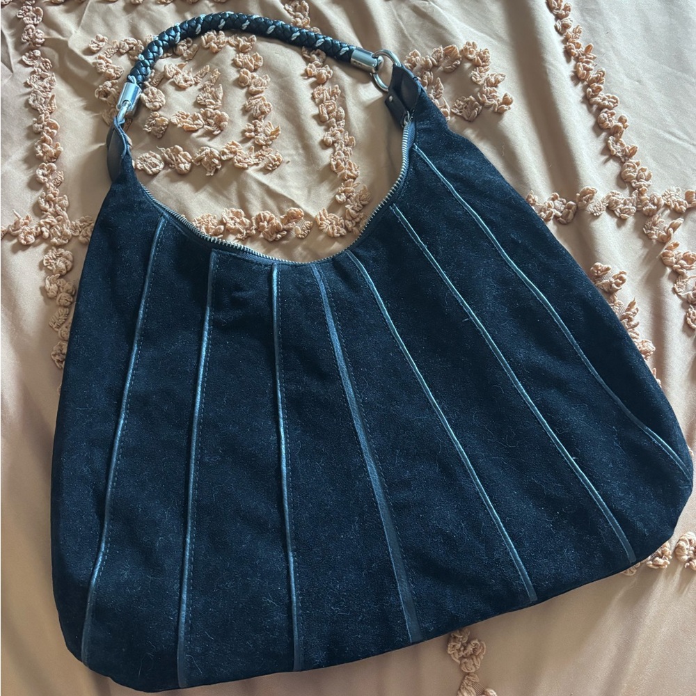 Black Suede Women's Bag - Picture 6 of 6